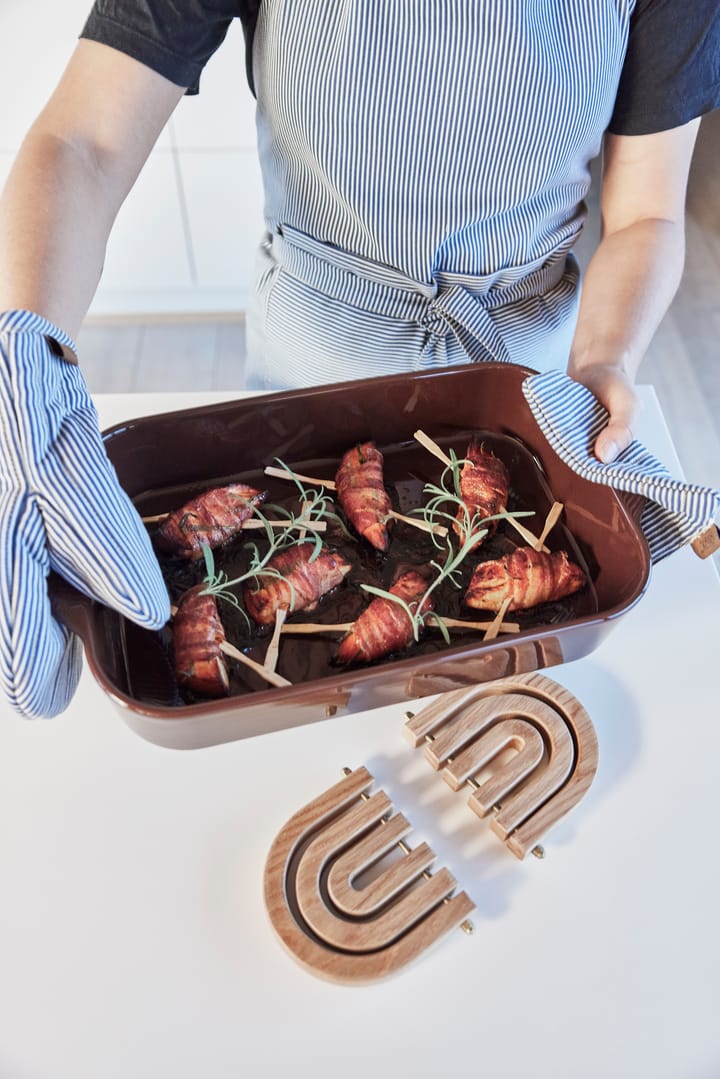 Gant de cuisine Striped denim - Blue - OYOY