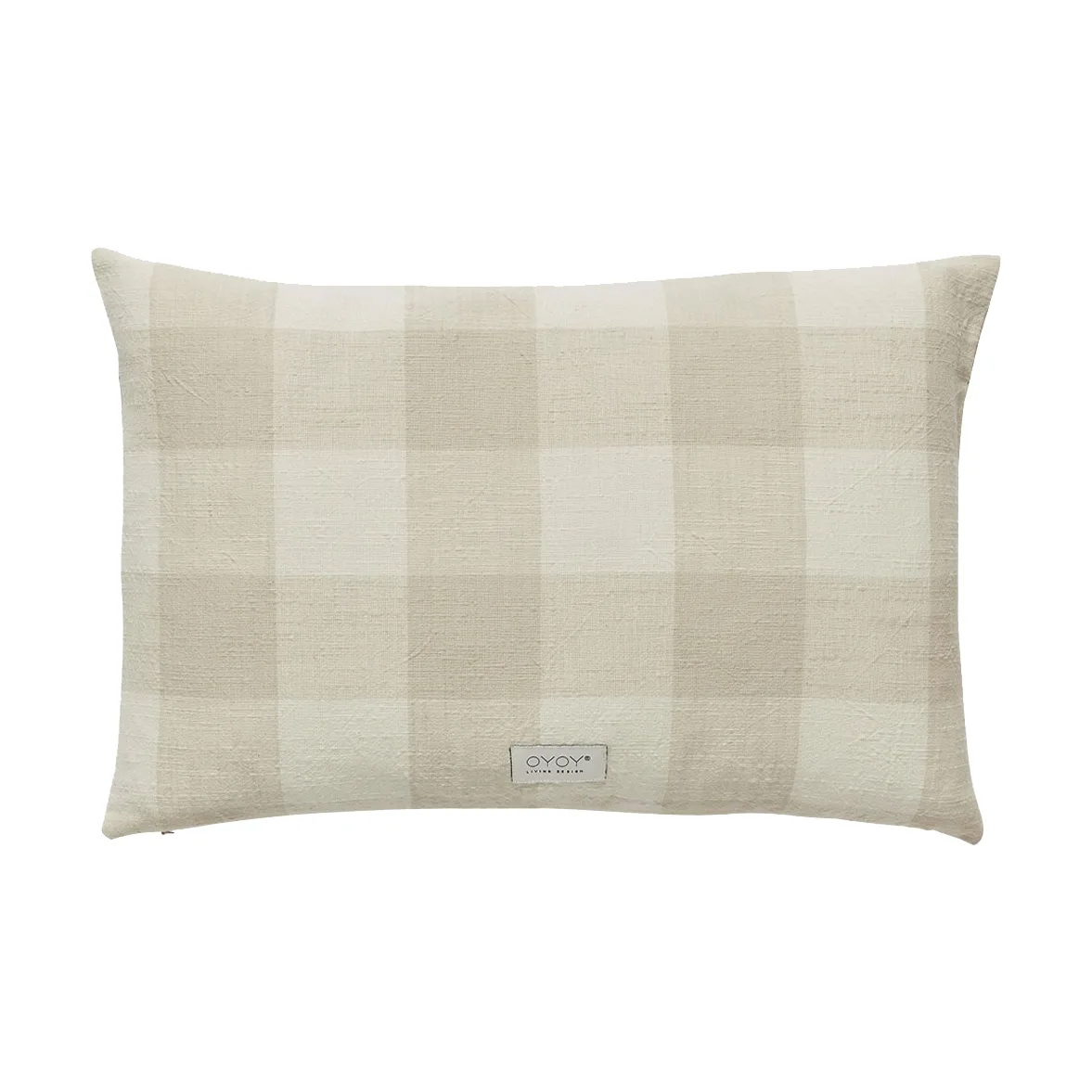 OYOY Housse de coussin Chess 58x60 cm Clay | Design Scandinave | Housses de coussin | Beige