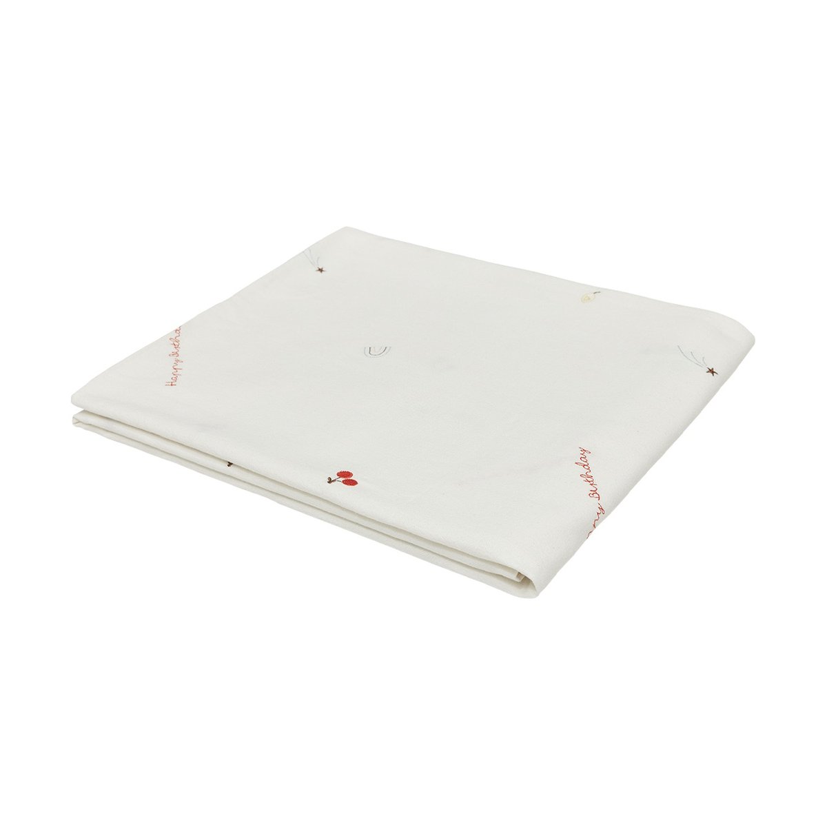 OYOY Nappe Birthday 140x260 cm Offwhite | Design Scandinave | Nappes | Blanc