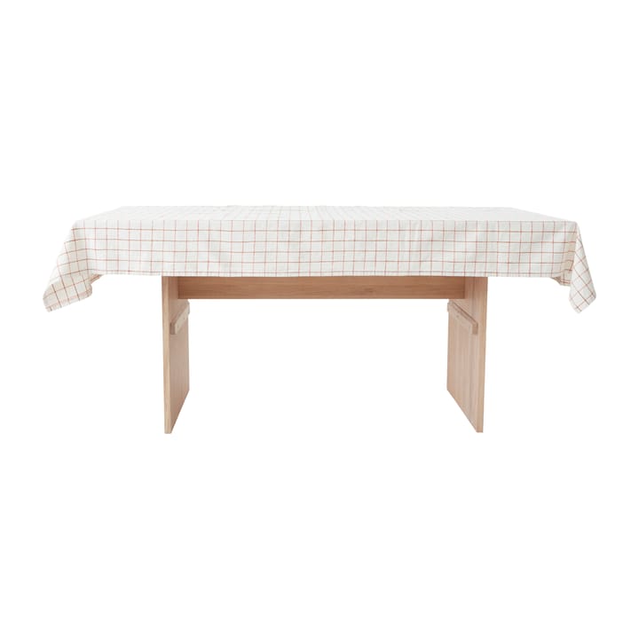 Nappe Grid 140x260 cm, Offwhite-red OYOY