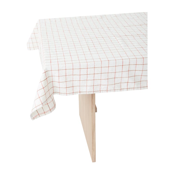 Nappe Grid 140x260 cm, Offwhite-red OYOY
