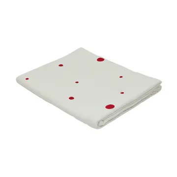 Nappe Nori 140x200 cm - White-cherry red - OYOY