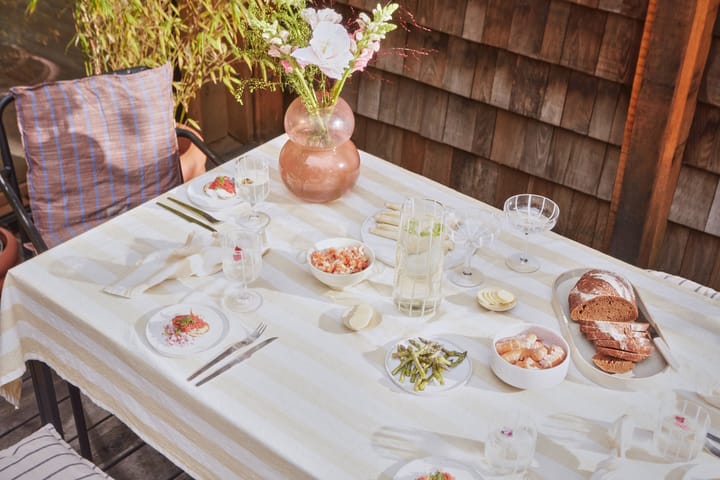 Nappe Striped 140x200 cm, Vanilla OYOY