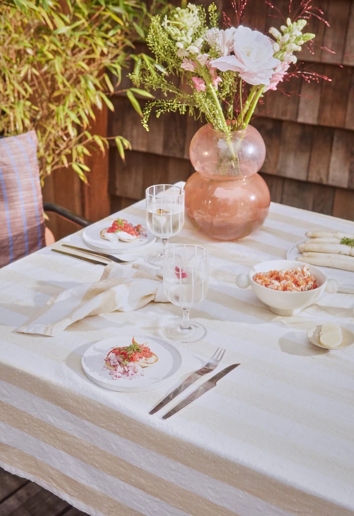Nappe Striped 140x200 cm, Vanilla OYOY
