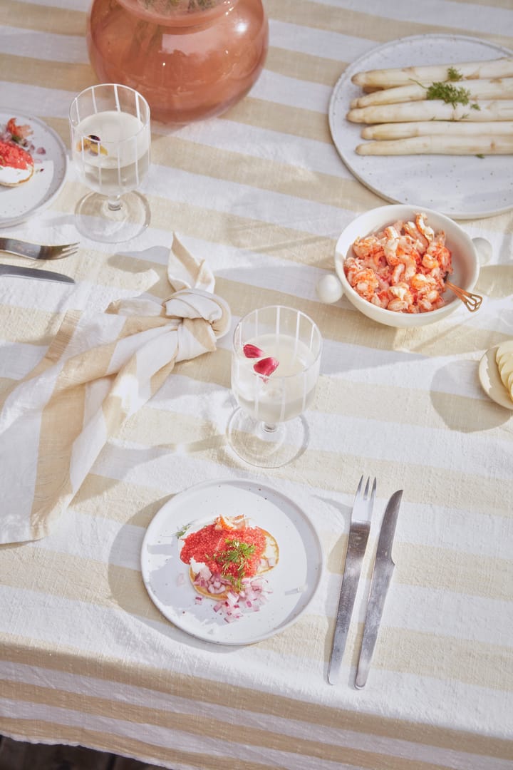 Nappe Striped 140x200 cm, Vanilla OYOY
