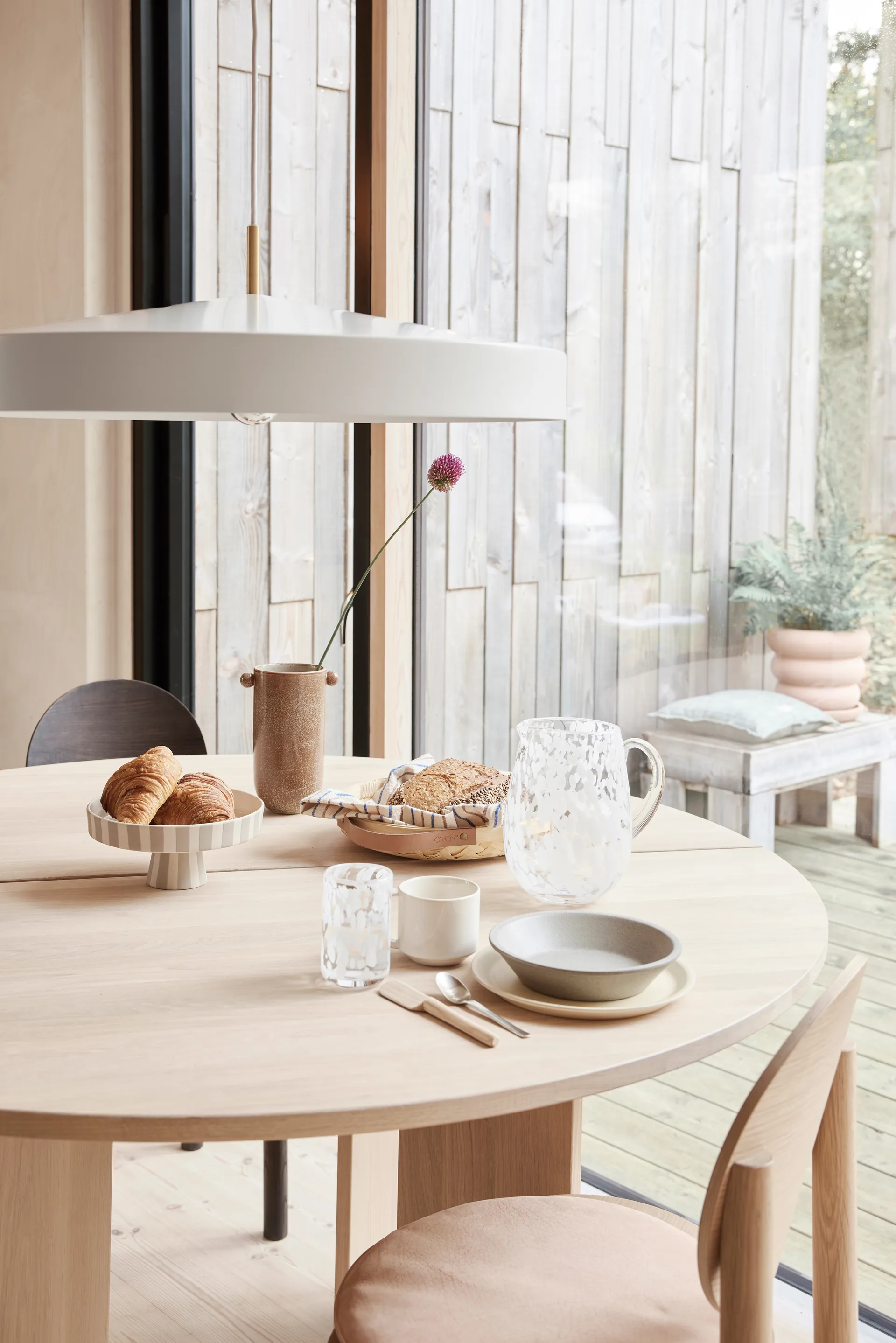 Pack de 2 assiettes à lunch Yuka Ø22, Butter OYOY