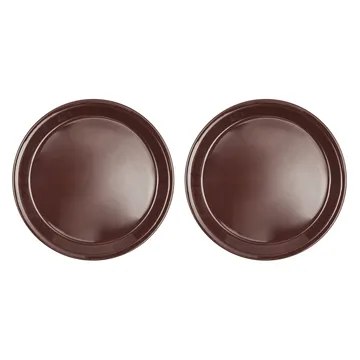 Pack de 2 assiettes à lunch Yuka Ø22 - Dark (brun) - OYOY