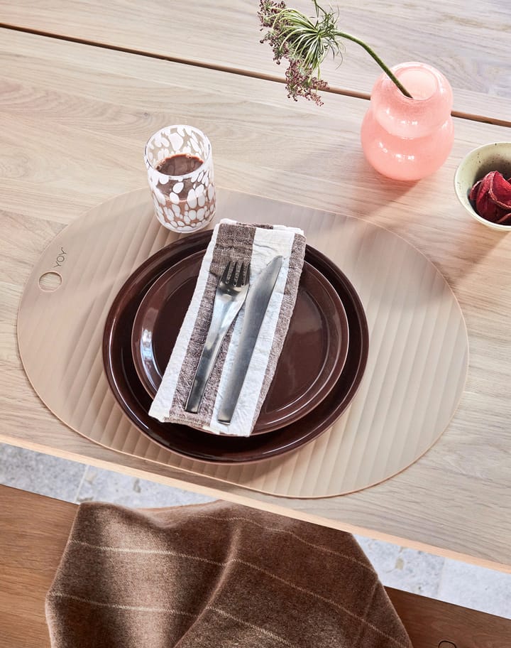 Pack de 2 assiettes à lunch Yuka Ø22, Dark (brun) OYOY