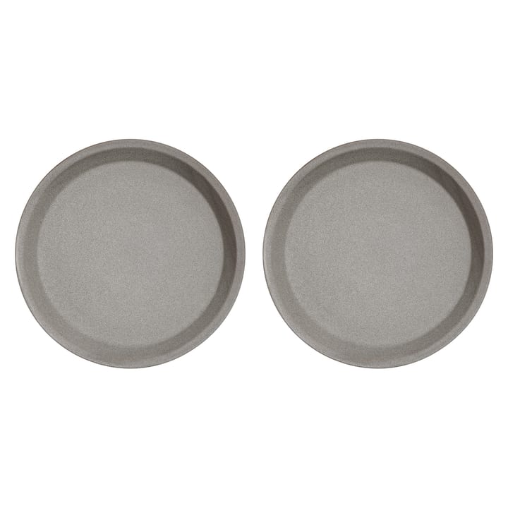 Pack de 2 assiettes à lunch Yuka Ø22 - Stone (gris) - OYOY