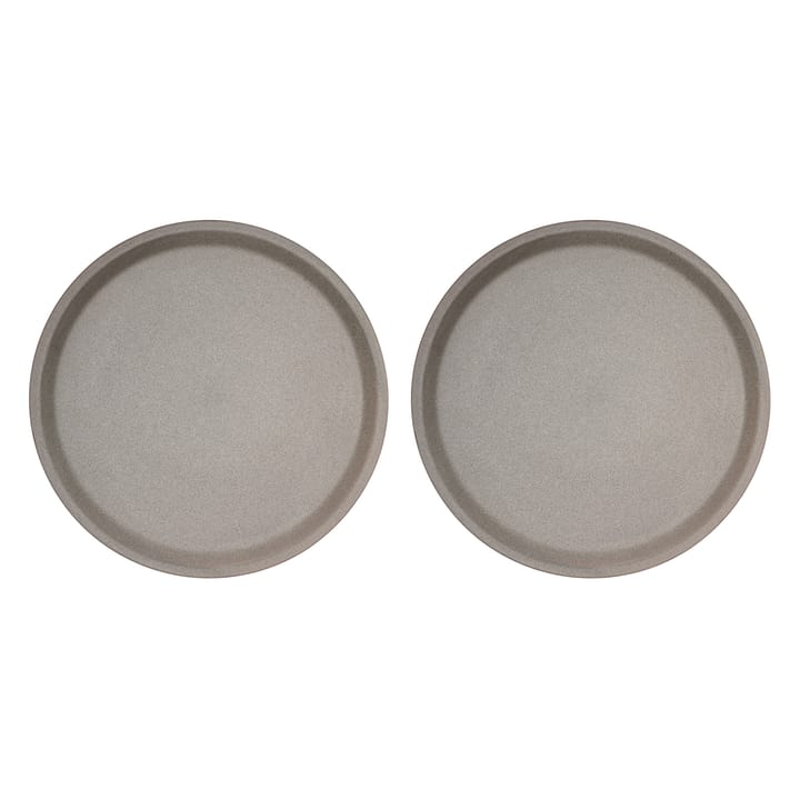 Pack de 2 assiettes Yuka Ø27 cm - Stone (gris) - OYOY