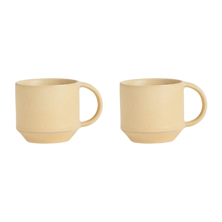 Pack de 2 tasses à espresso Yuka - Beurre - OYOY