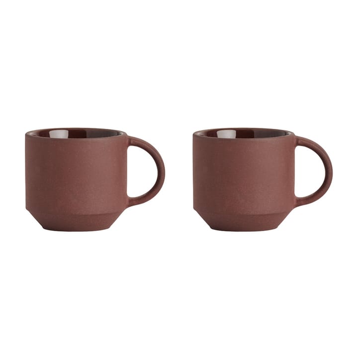 Pack de 2 tasses à espresso Yuka - Dark (brun) - OYOY