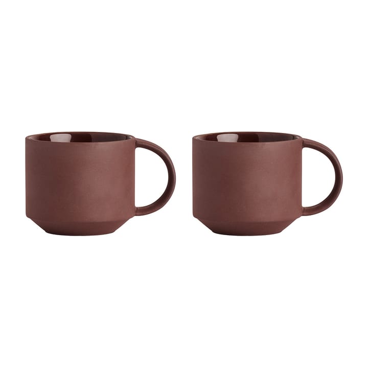 Pack de 2 tasses Yuka - Dark (brun) - OYOY