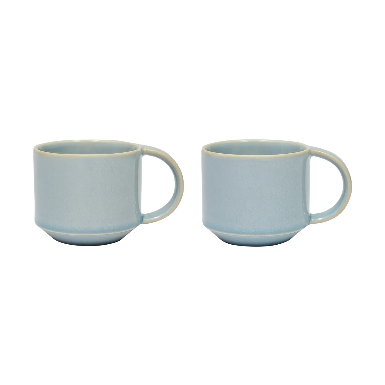 Pack de 2 tasses Yuka, Ice blue OYOY