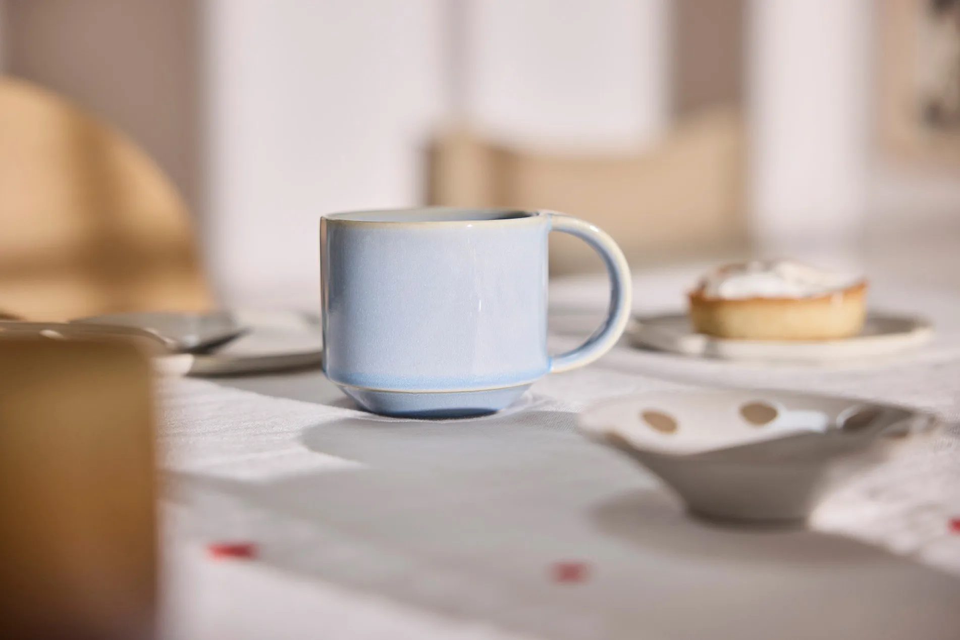 Pack de 2 tasses Yuka, Ice blue OYOY