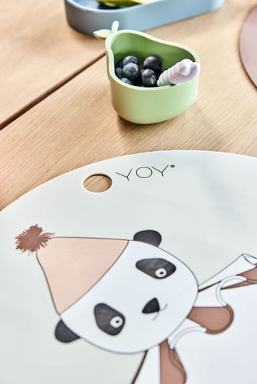 Panda Pompom dessous de verre de table Ø39 cm - Blanc cassé - OYOY