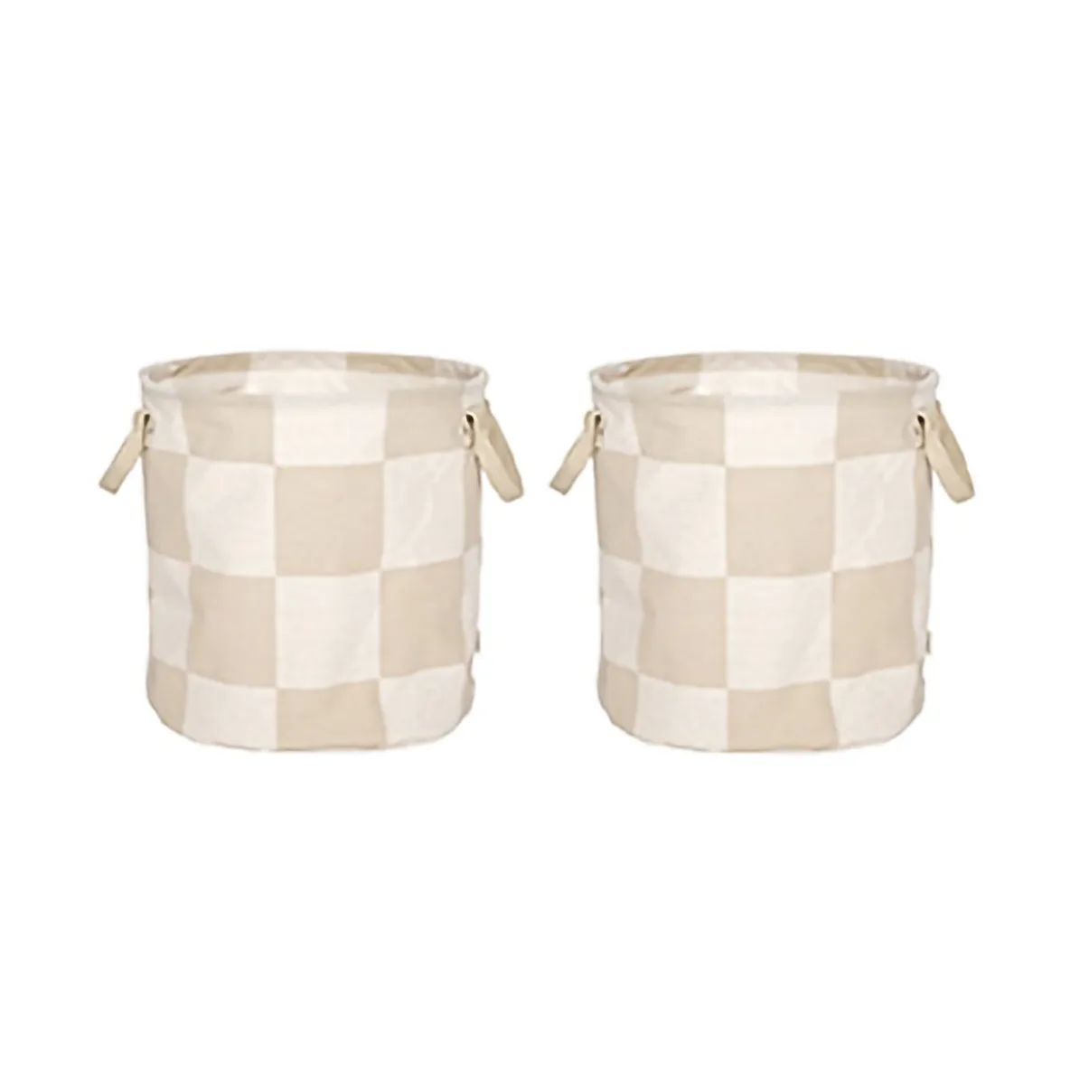 Panier de rangement Chess medium 2 pièces, Clay-offwhite OYOY