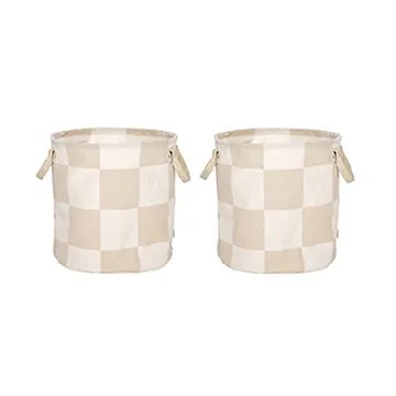 Panier de rangement Chess medium 2 pièces - Clay-offwhite - OYOY