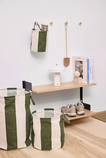 Panier de rangement Kara small Ø18x22 cm 2 pièces - Dark Green - OYOY