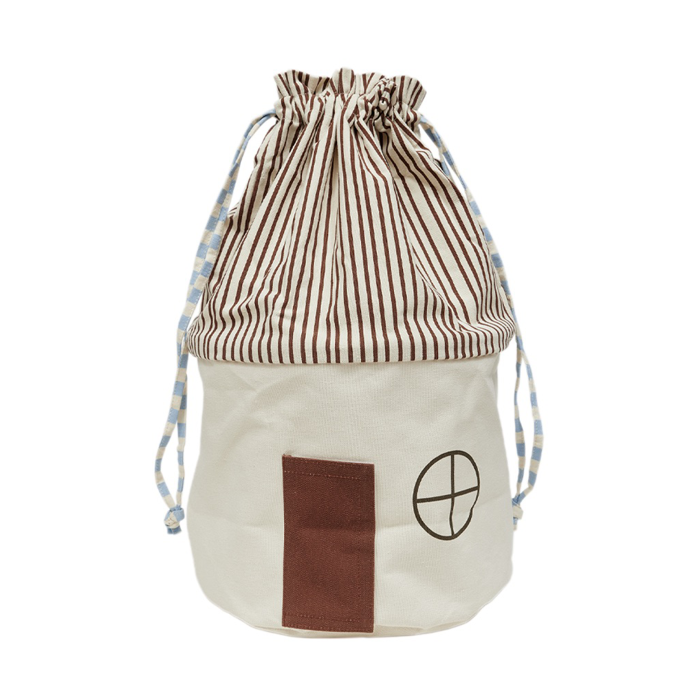 OYOY Panier de rangement Koya Large Muscade | Design Scandinave | Paniers de rangement | Gris