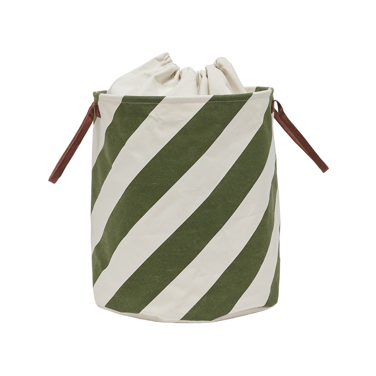 OYOY Panier de rangement Sakki 54 cm Olive | Design Scandinave | Paniers de rangement | Vert
