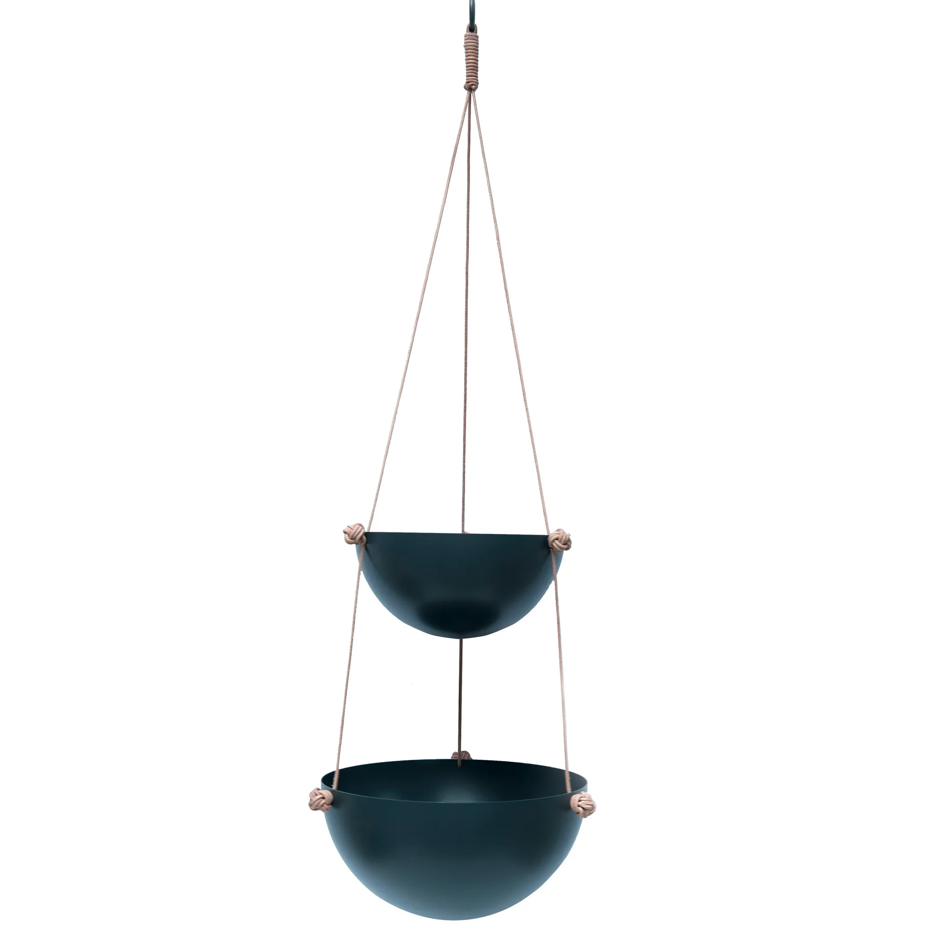 Panier suspendu Pif paf puf gris foncé, 2 étages OYOY