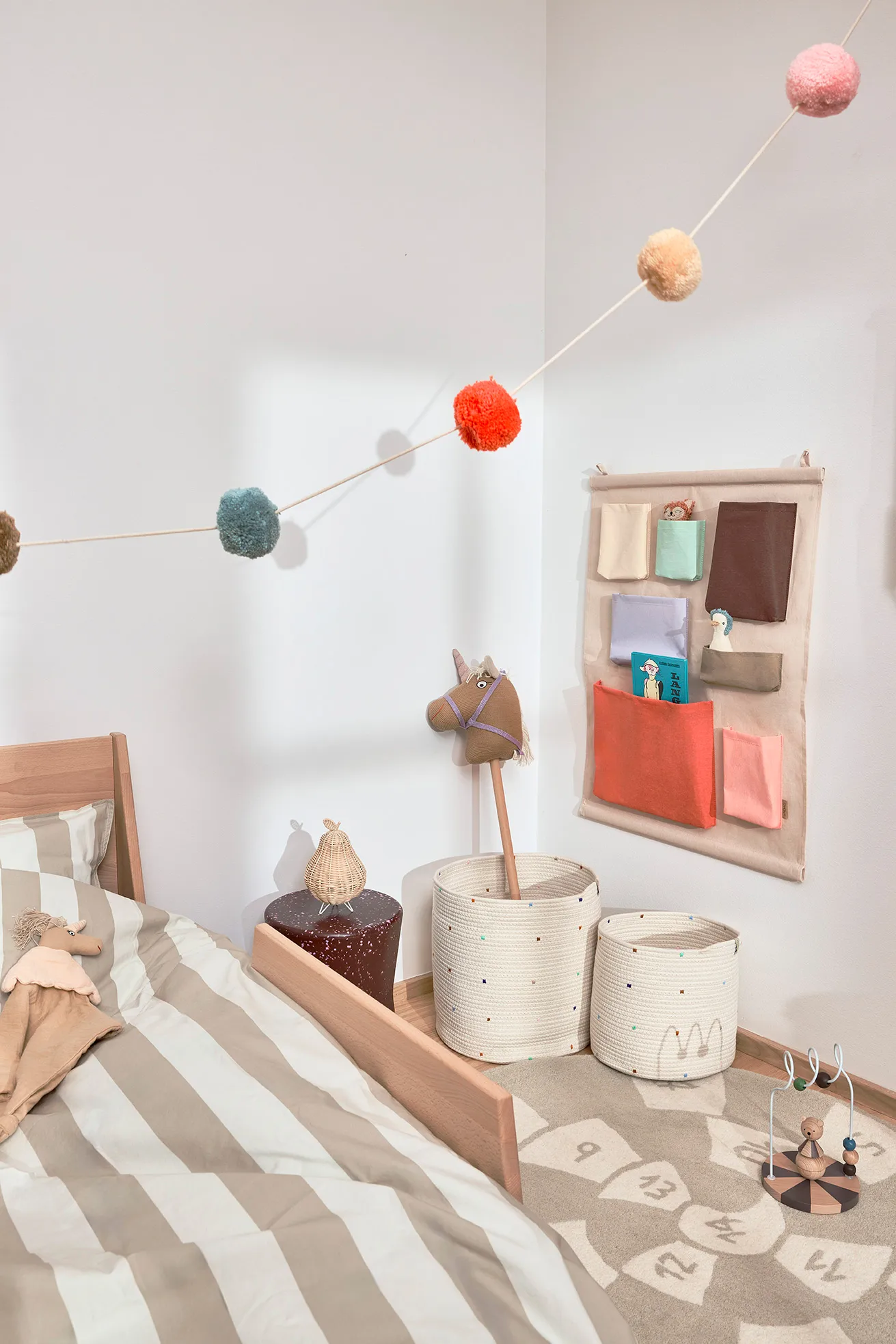 Paniers de rangement Konfetti 2 pièces, Multi OYOY