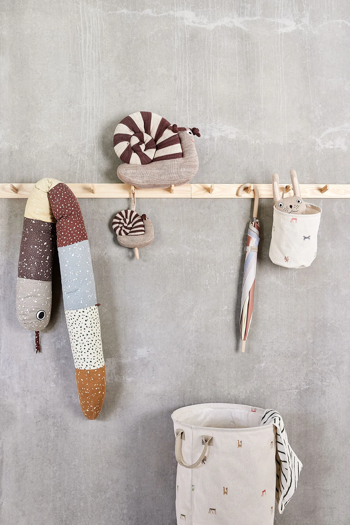 Paniers de rangement Moira small Ø18x22 cm 2 pièces, Multi OYOY