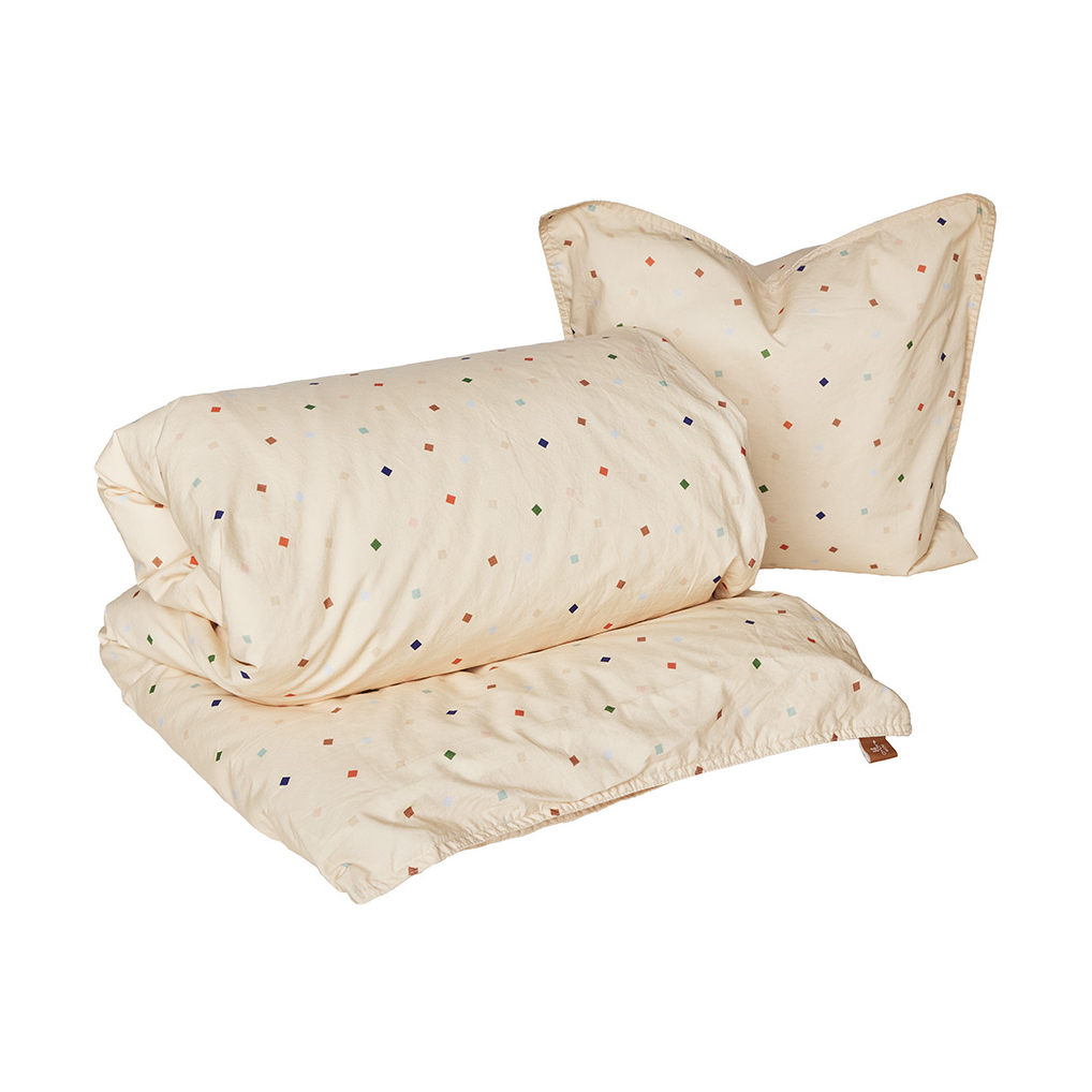 OYOY Parure de lit pour bébé Konfetti Multi | Design Scandinave | Parures de lit | Multi