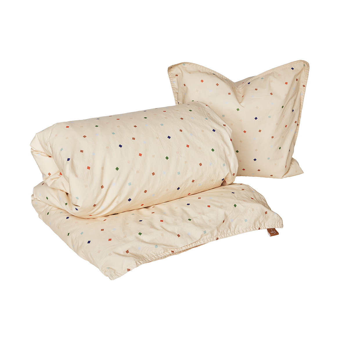 OYOY Parure de literie junior Konfetti Multi | Design Scandinave | Parures de lit | Multi