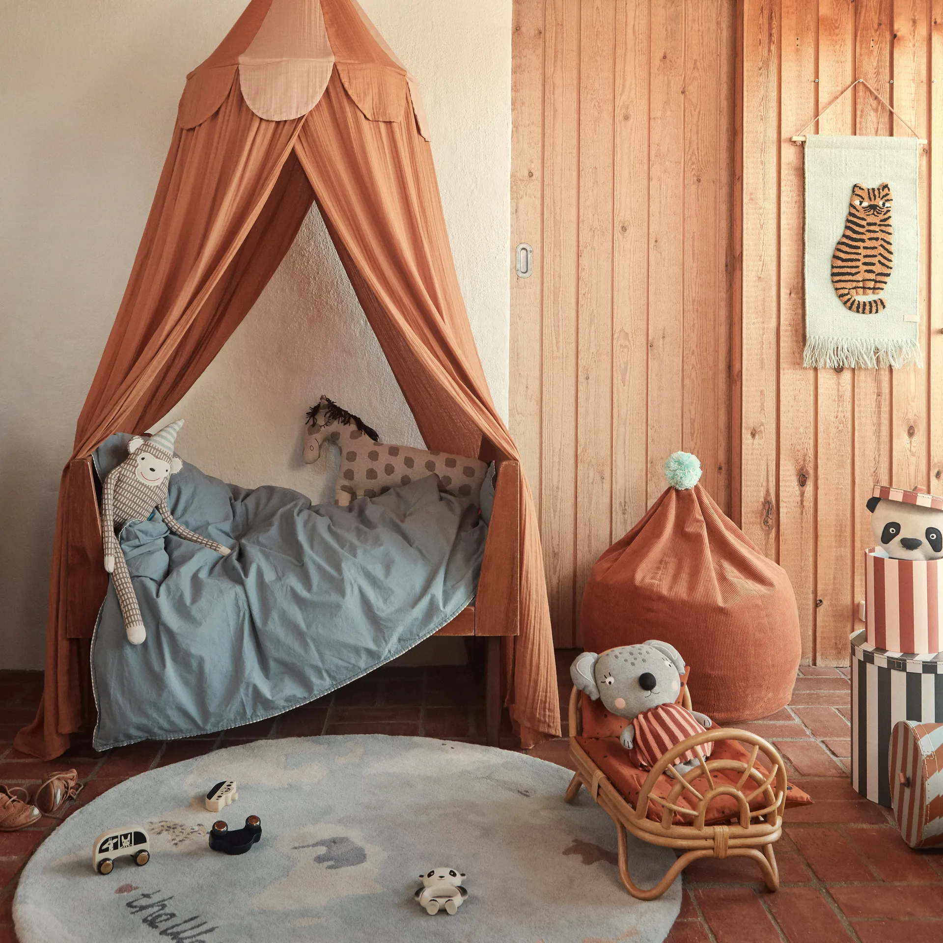 Peluche Mr. Nelsson, brun-beige OYOY