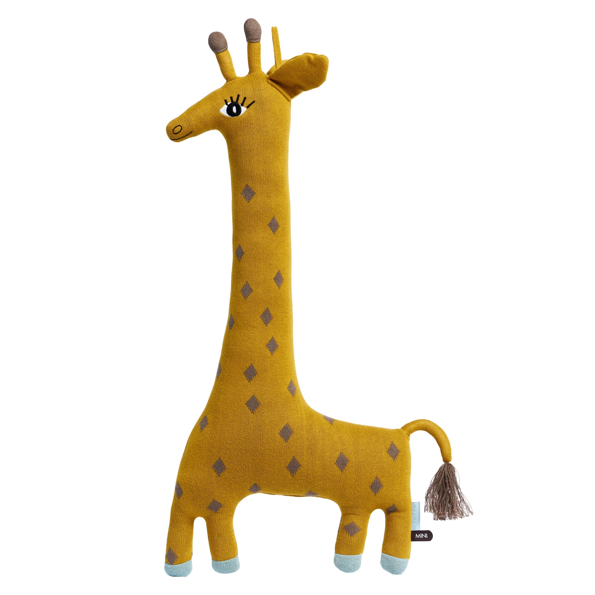 Peluche Noah the giraff, jaune OYOY