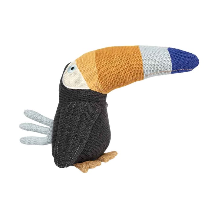 Peluche Toby le Toucan - Anthracite-bleu - OYOY