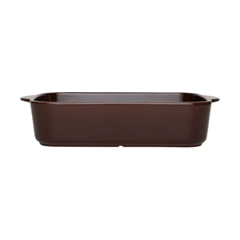 OYOY Plat à four Yuka 17,5x32 cm Dark Terracotta | Design Scandinave | Plats à four | Noir