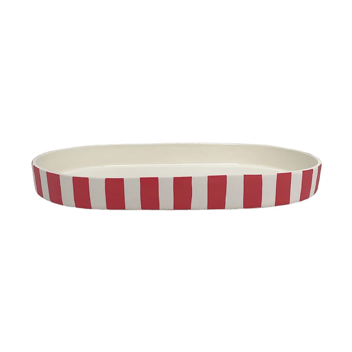 Plateau décoratif ovale Toppu - Rouge cerise - OYOY