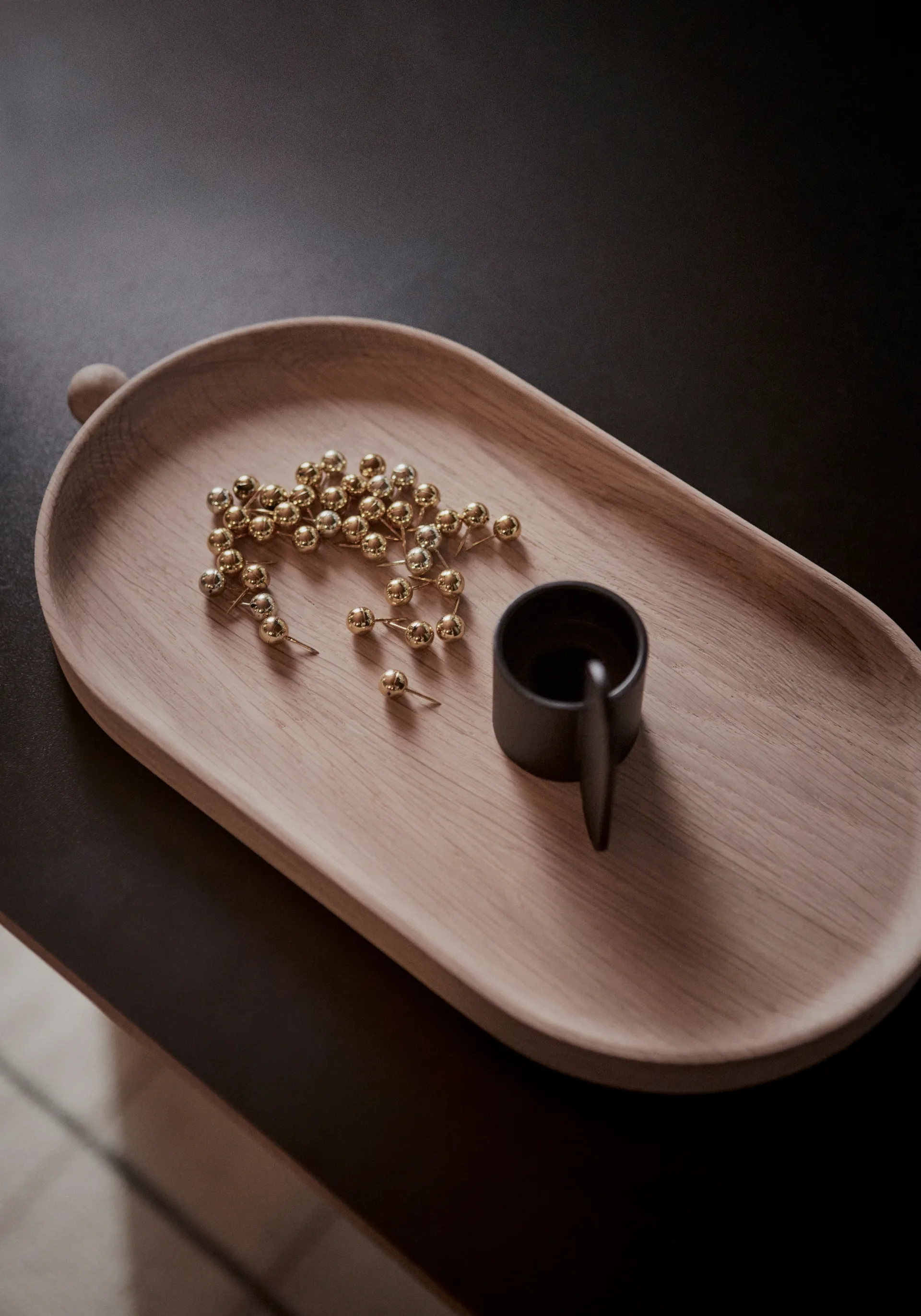 Plateau en bois Inka 18x34 cm, Nature OYOY