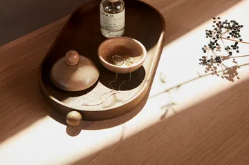 Plateau en bois Inka 18x38 cm - Dark - OYOY