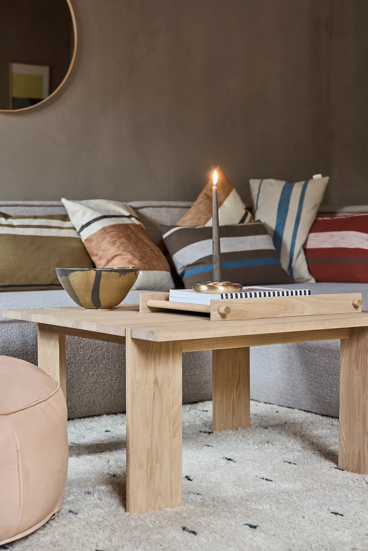 Plateau Pieni large 34x46 cm, Black OYOY