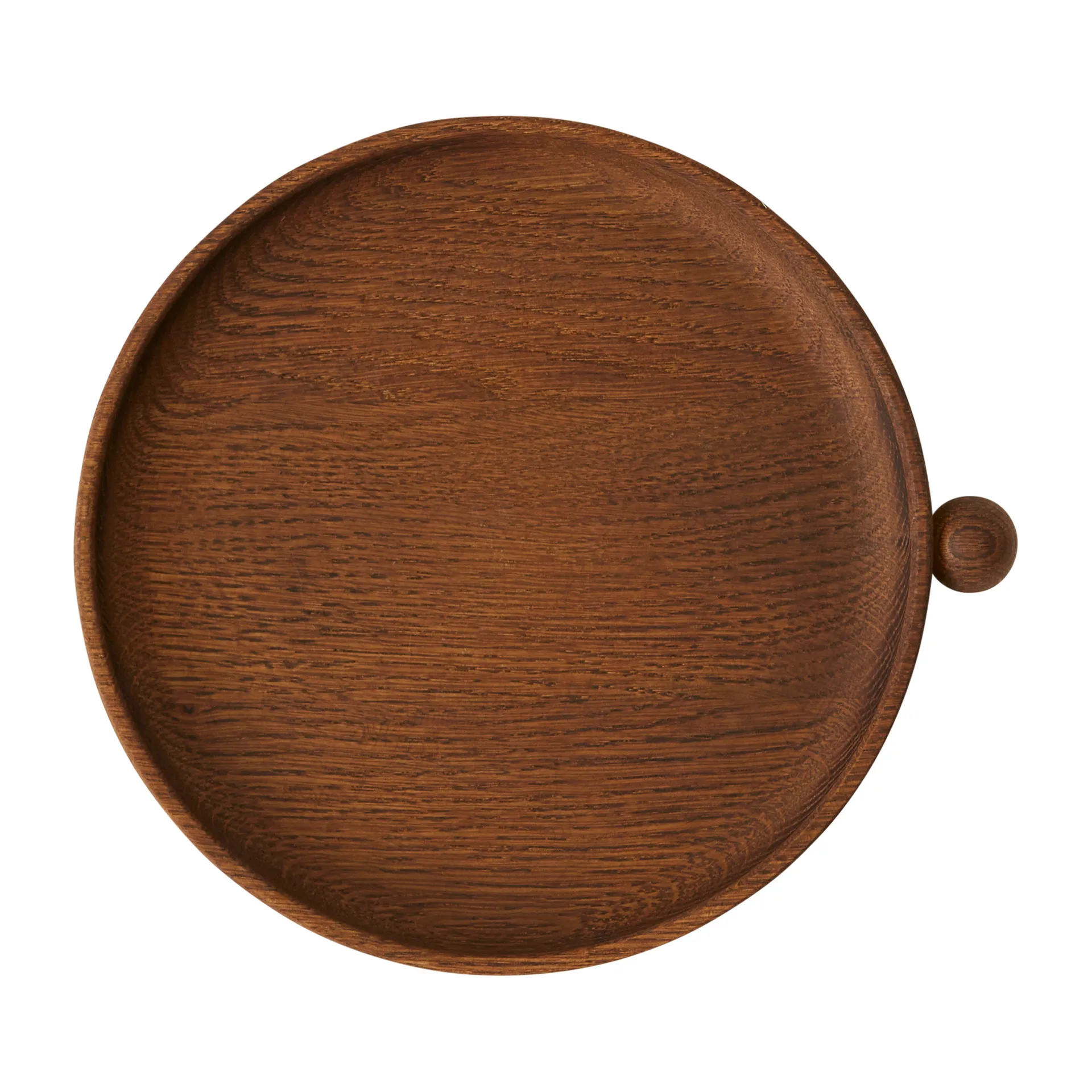 Plateau rond en bois Inka Ø20 cm, Dark OYOY