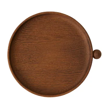 Plateau rond en bois Inka Ø20 cm - Dark - OYOY