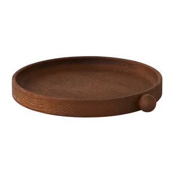 Plateau rond en bois Inka Ø20 cm - Dark - OYOY