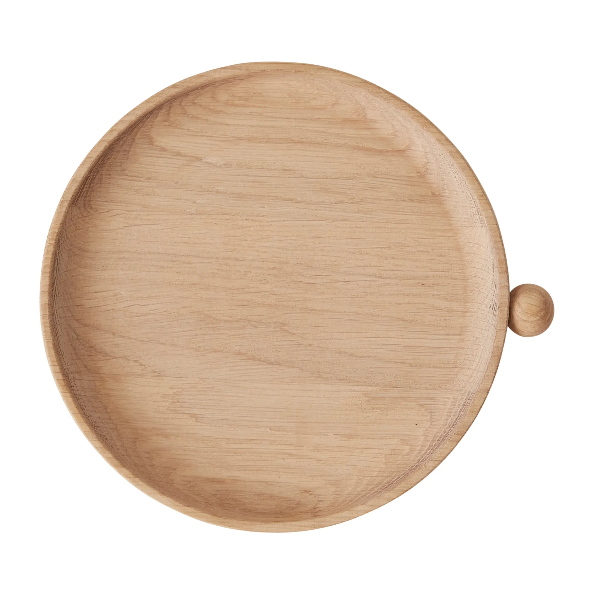 Plateau rond en bois Inka Ø20 cm, Nature OYOY
