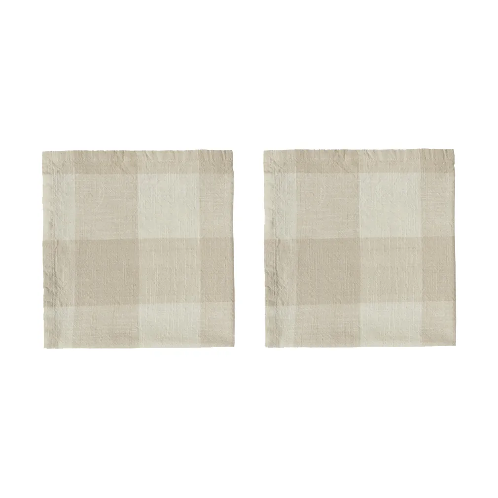 Serviette Chess lot de 2, Clay OYOY