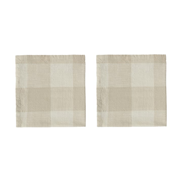 Serviette Chess lot de 2 - Clay - OYOY