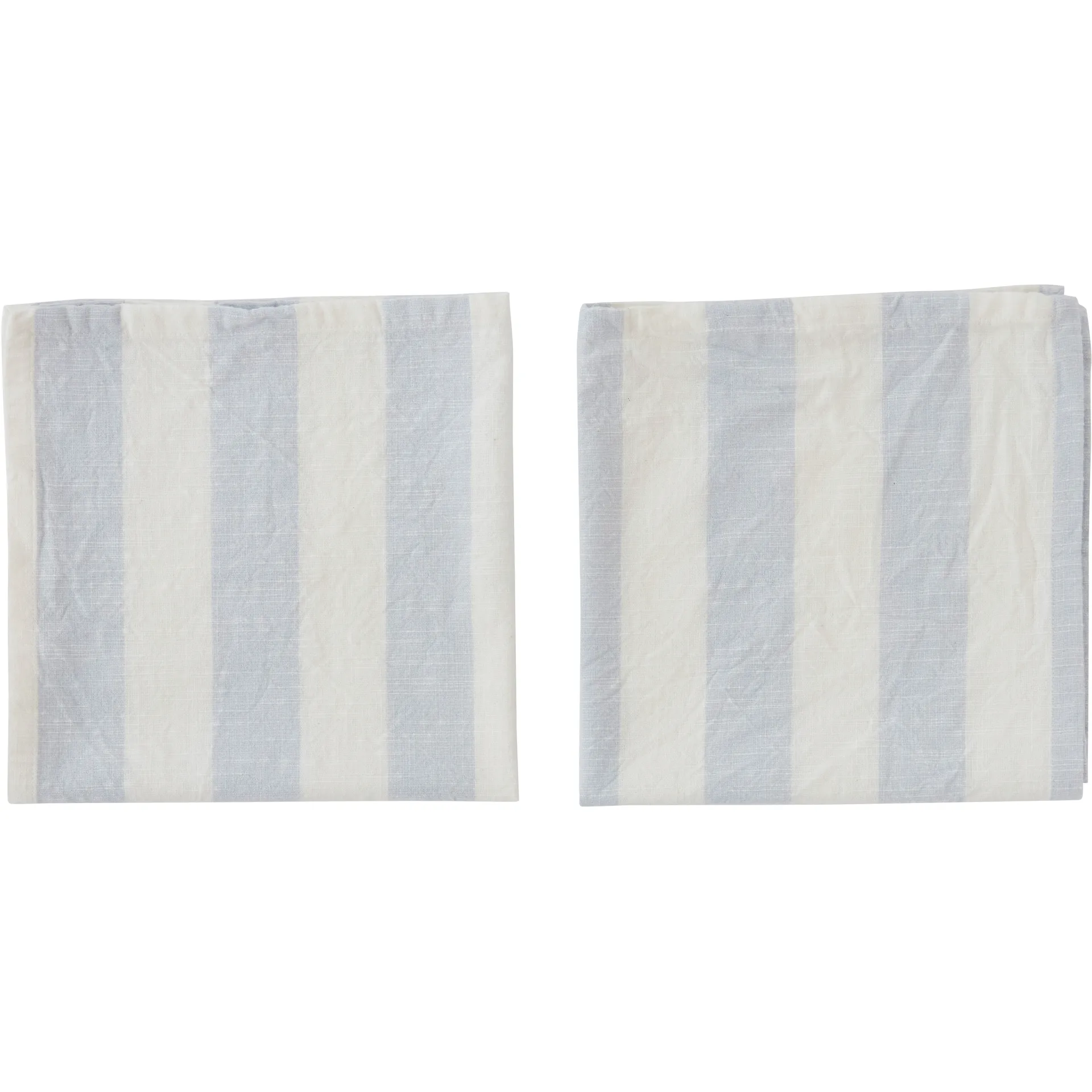 Serviette Striped 45x45 cm Lot de 2, Ice Blue OYOY