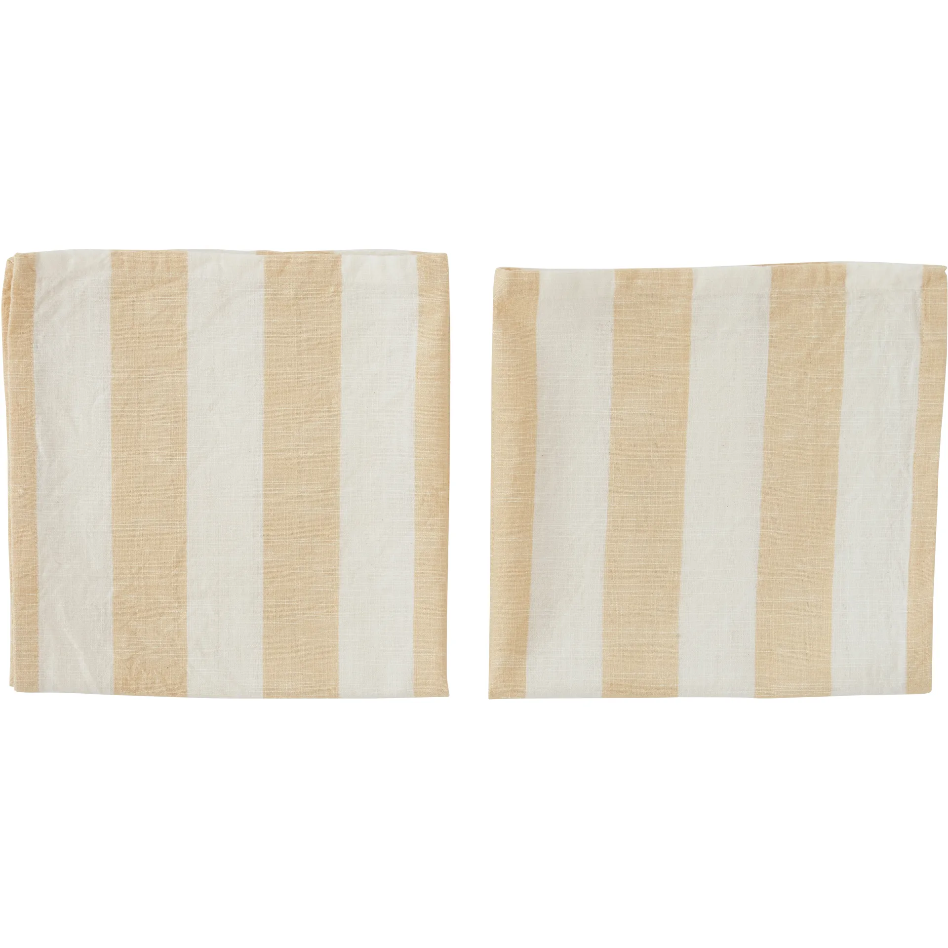 Serviette Striped 45x45 cm Lot de 2, Vanilla OYOY