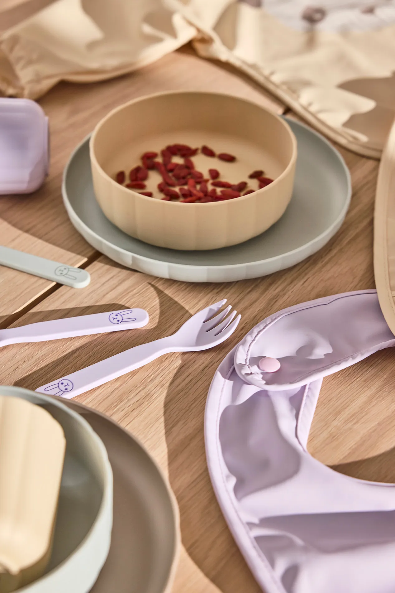 Servisset Pullo 3 pièces, Pale mint-vanilla-lavender OYOY