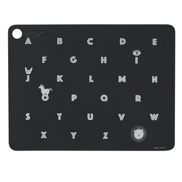 Set de table Alphabet - Anthracite - OYOY