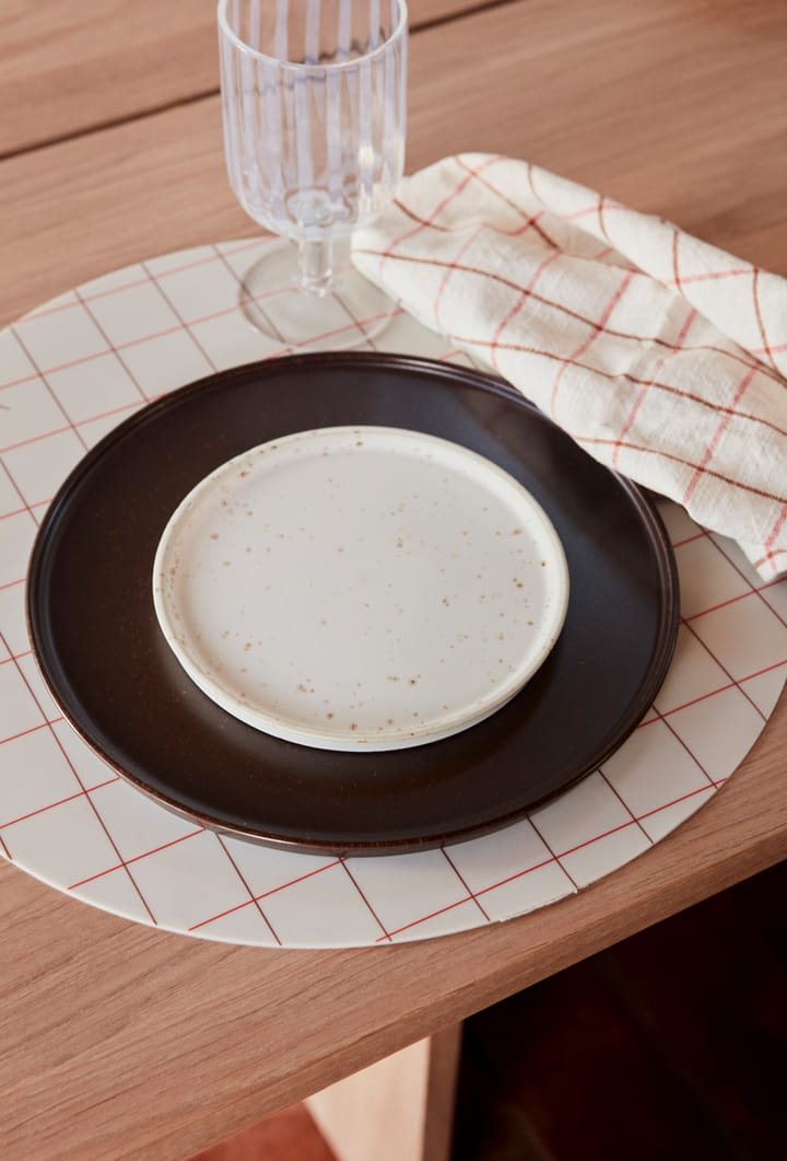 Set de table Hokei Ø39 cm Lot de 2, Offwhite OYOY