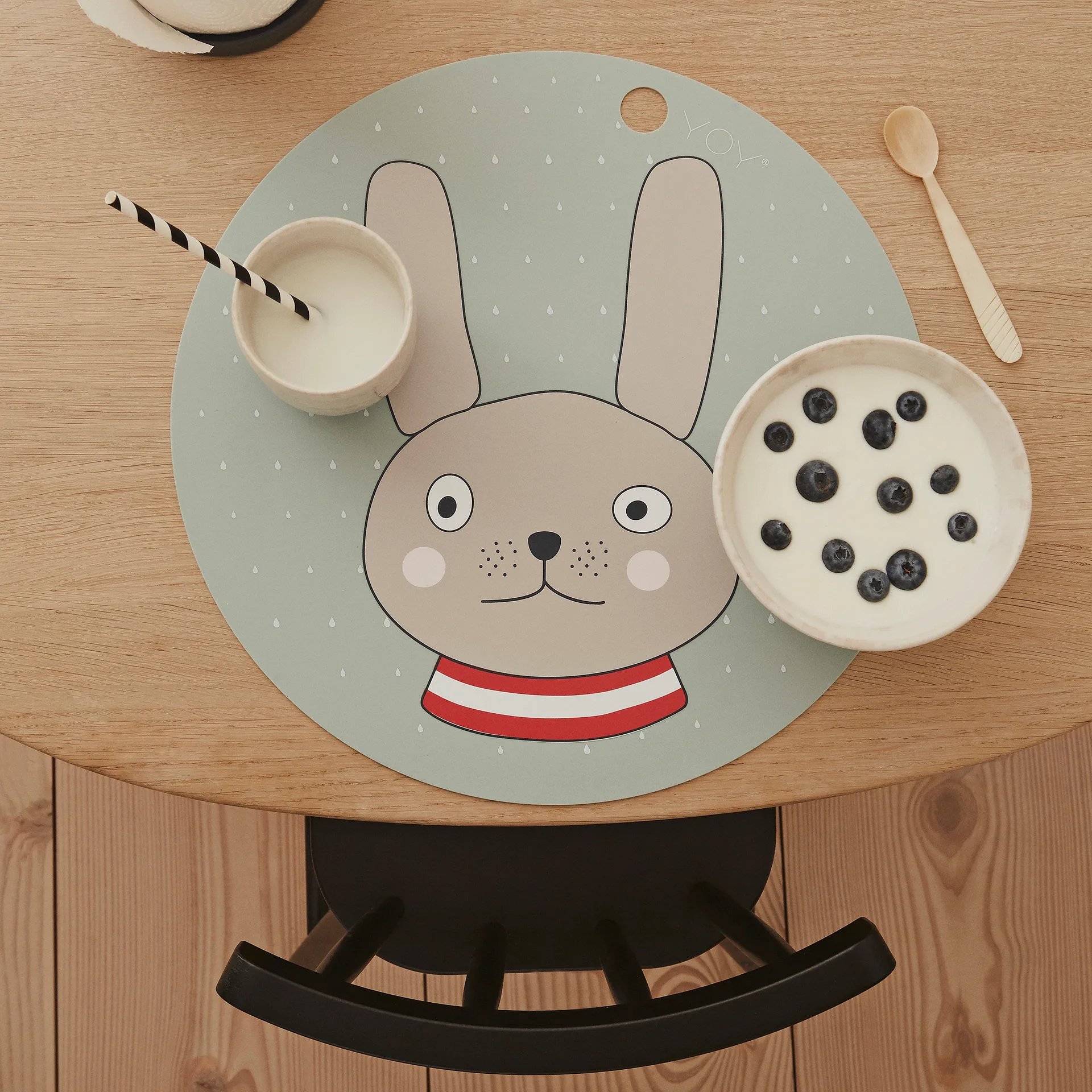 Set de table Rabbit, Minty OYOY